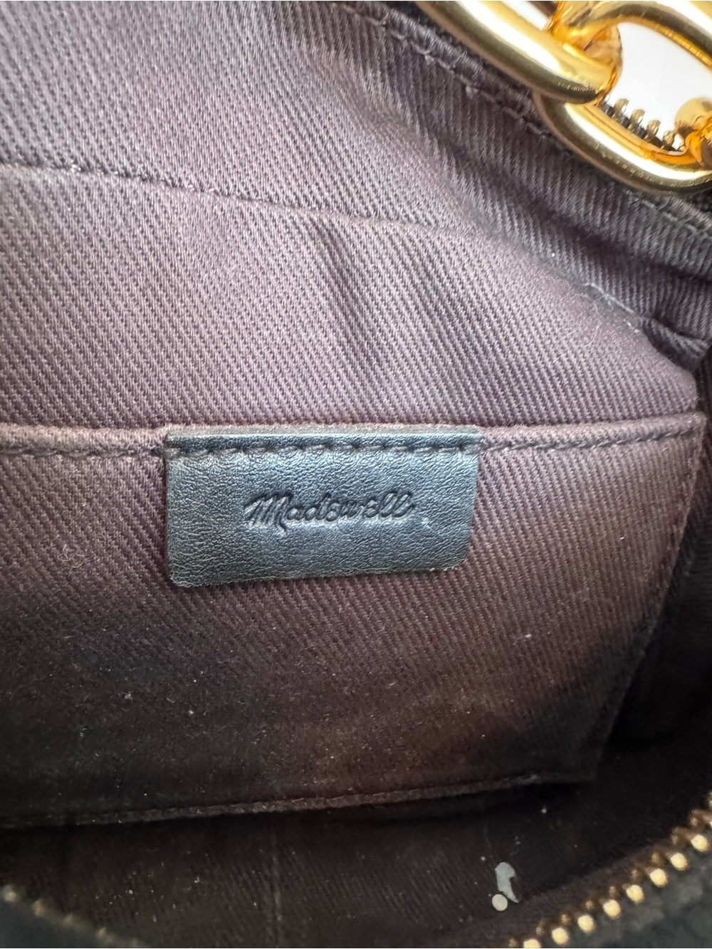 Madewell The Chain-Strap Crossbody Bag in black Leather - Picture 5 of 6